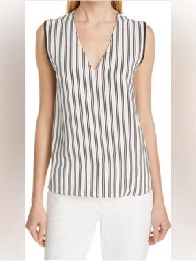 Judith & Charles Arthur Striped Tank Blouse size 8